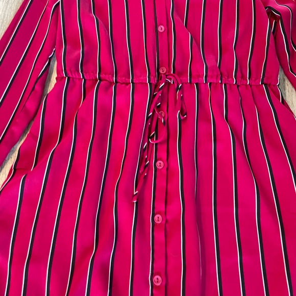Button Down Striped Dress - Picture 2 of 7